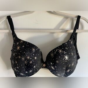 36C So Obsessed by Victoria’s Secret Push-Up Black with stars ⭐️